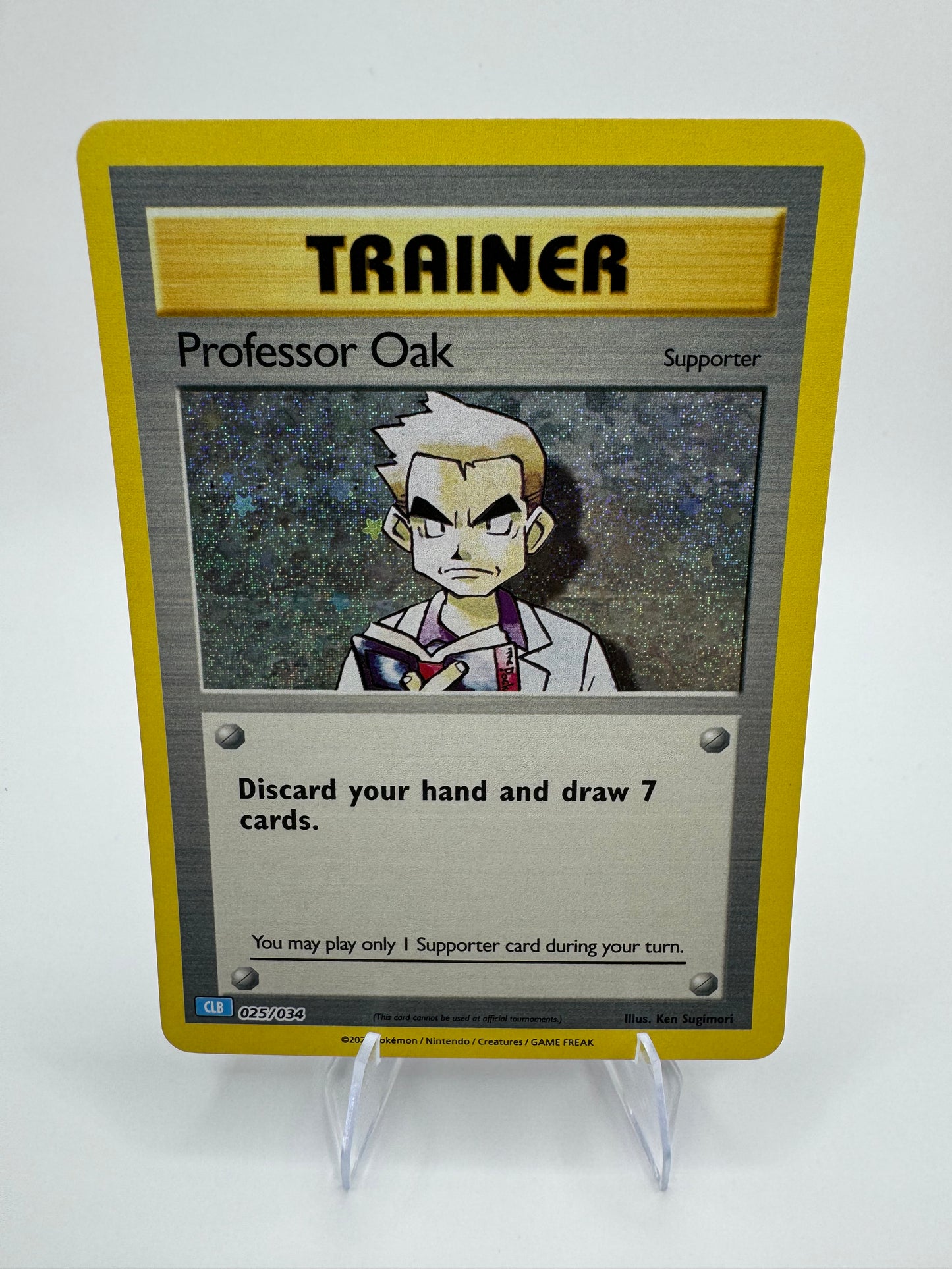 Professor Oak 025/034 CLB NM English Pokemon Card TCG Classic Collection