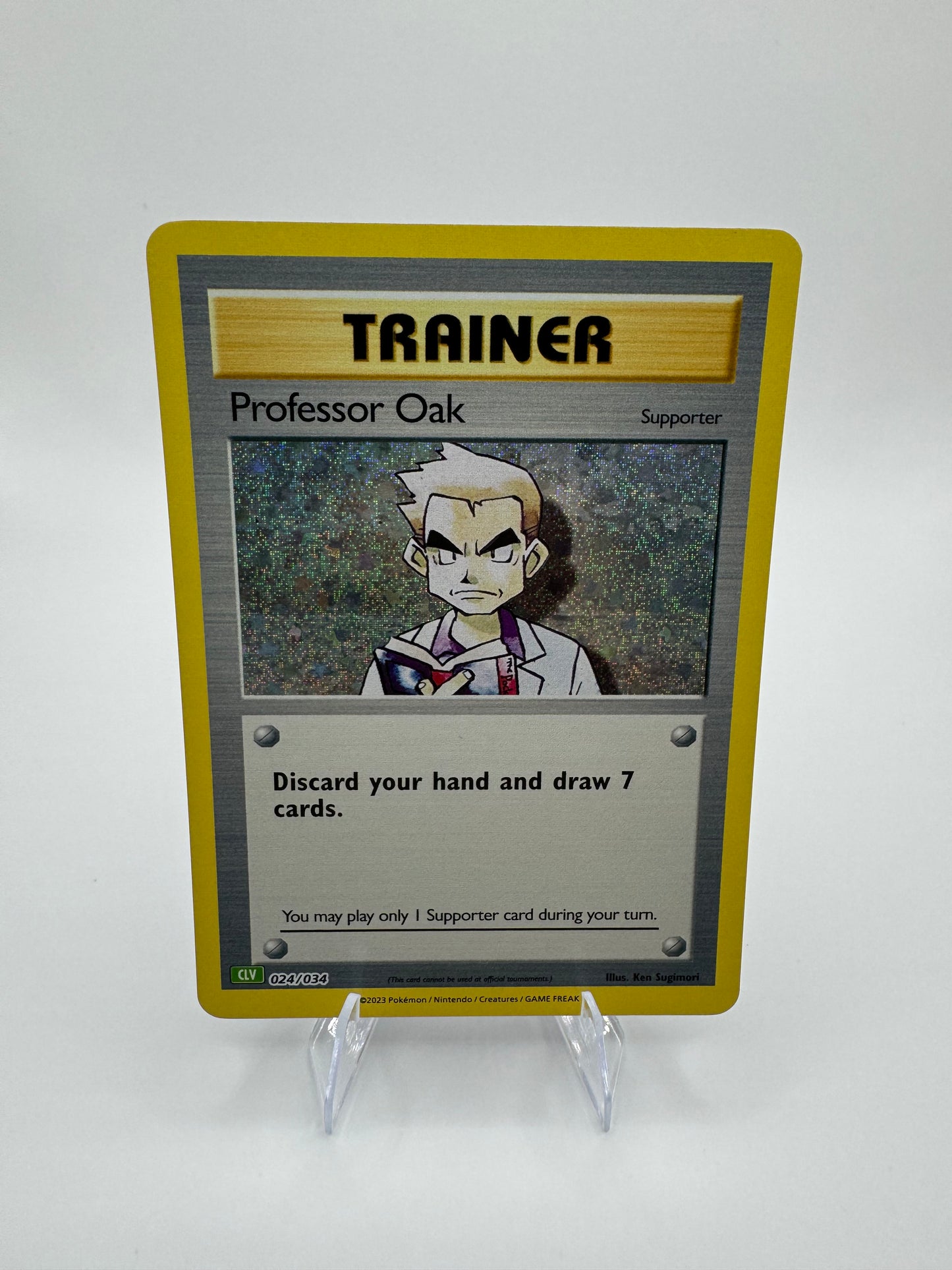 Professor Oak (CLV) 024/034 Trading Card Game Classic Holo