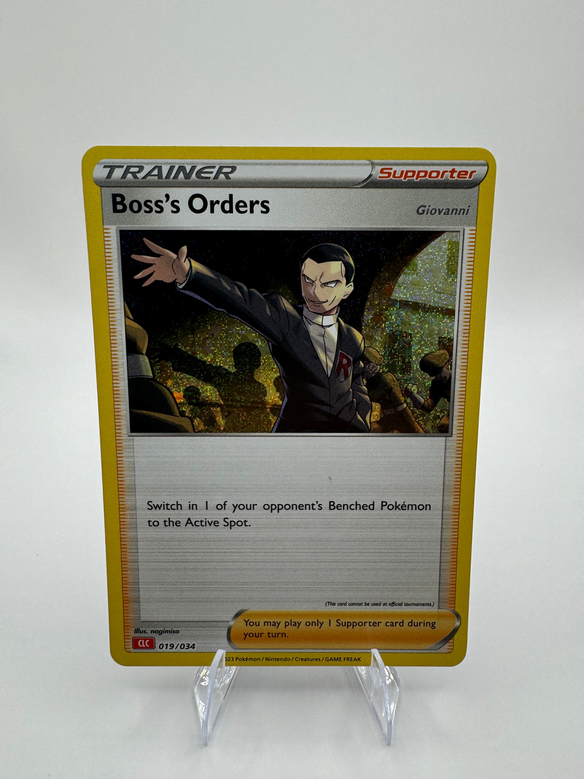 Boss's Orders (CLC) 019/034 Trading Card Game Classic Holo – The Slightly Bent Corner Collectibles