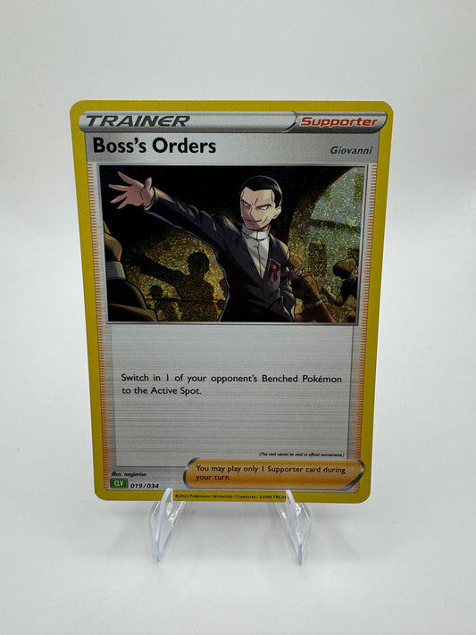 Boss's Orders (CLV) 019/034 Trading Card Game Classic Holo