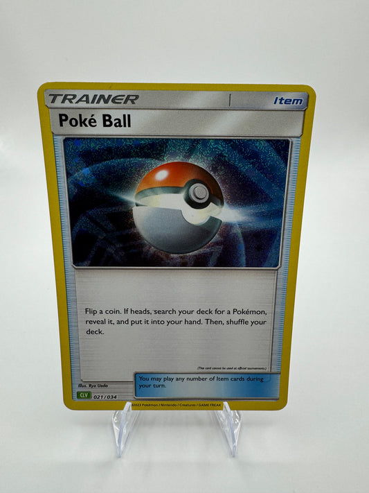 Poke Ball (CLV) 021/034 Trading Card Game Classic Holo