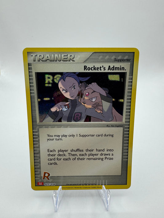 Rocket's Admin. (CLC) 025/034 Trading Card Game Classic Holo