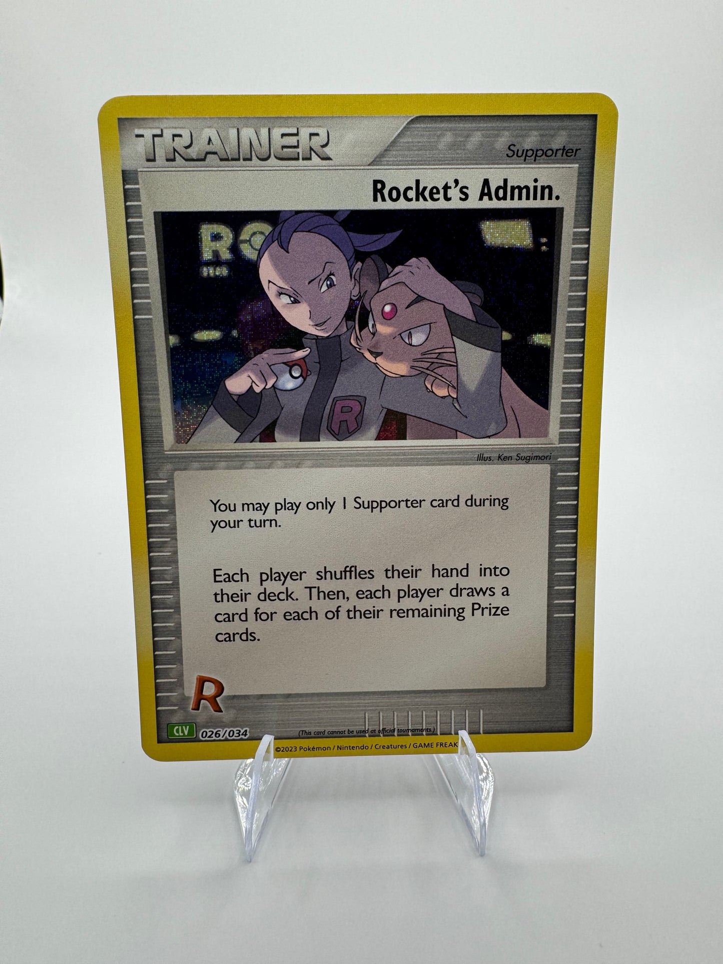 Rocket's Admin. (CLV) 026/034 Trading Card Game Classic Holo