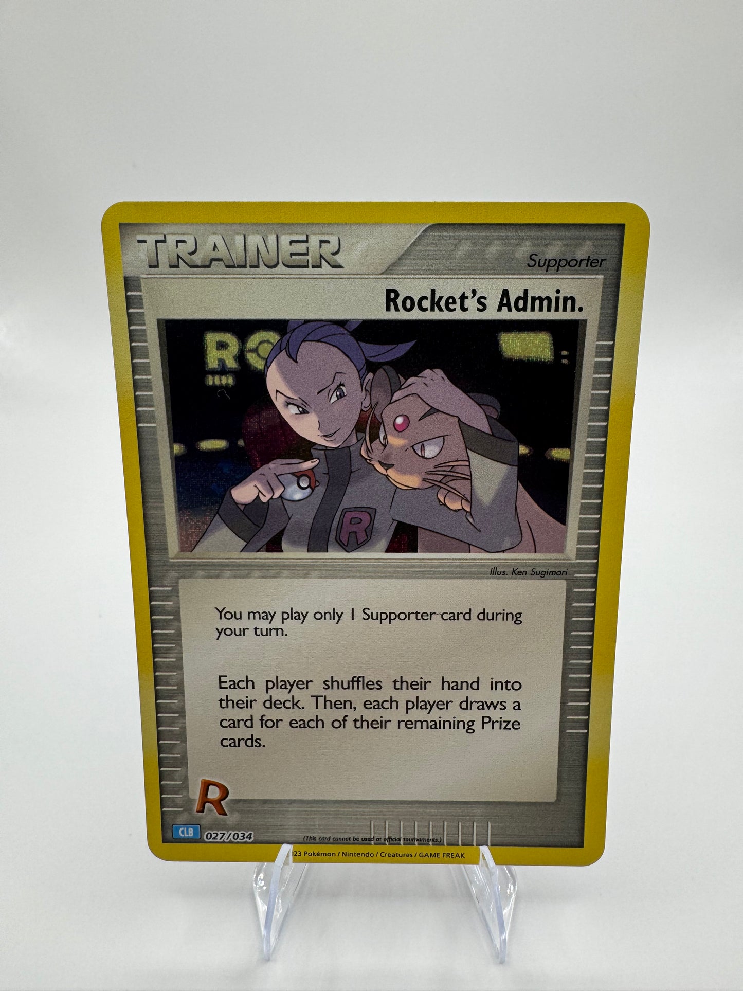 Rocket's Admin. (CLB) 027/034 Trading Card Game Classic Holo