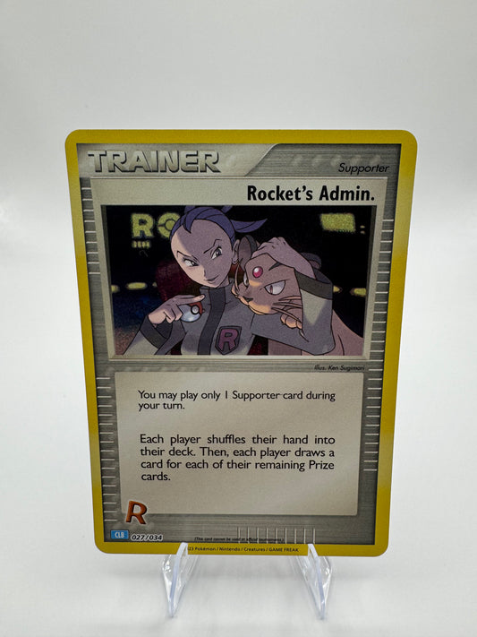 Rocket's Admin. (CLB) 027/034 Trading Card Game Classic Holo