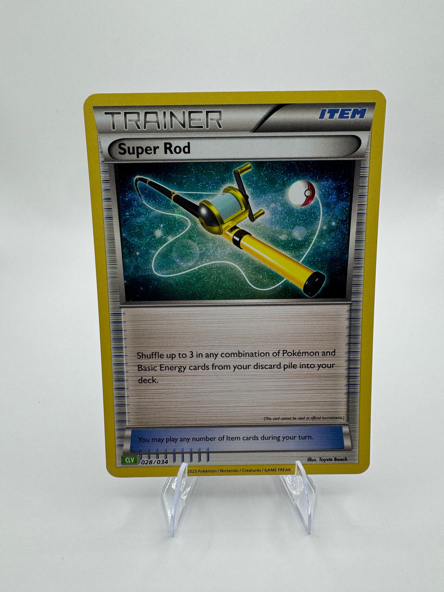 Super Rod (CLV) 028/034 Trading Card Game Classic Holo